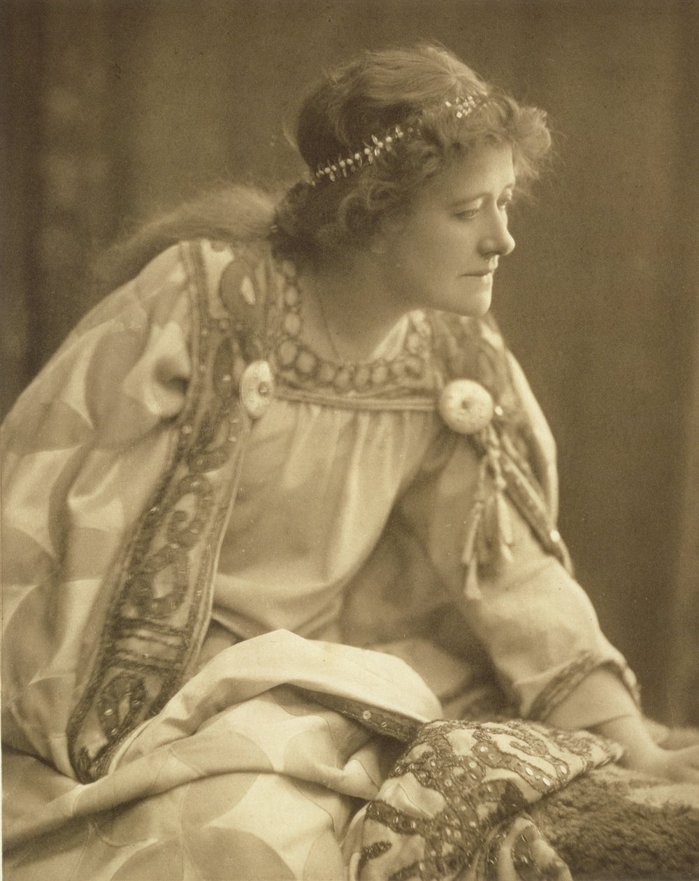 Ellen Terry (1847-1928) als Cordelia, nach einem Foto von Window & Grove von Unknown