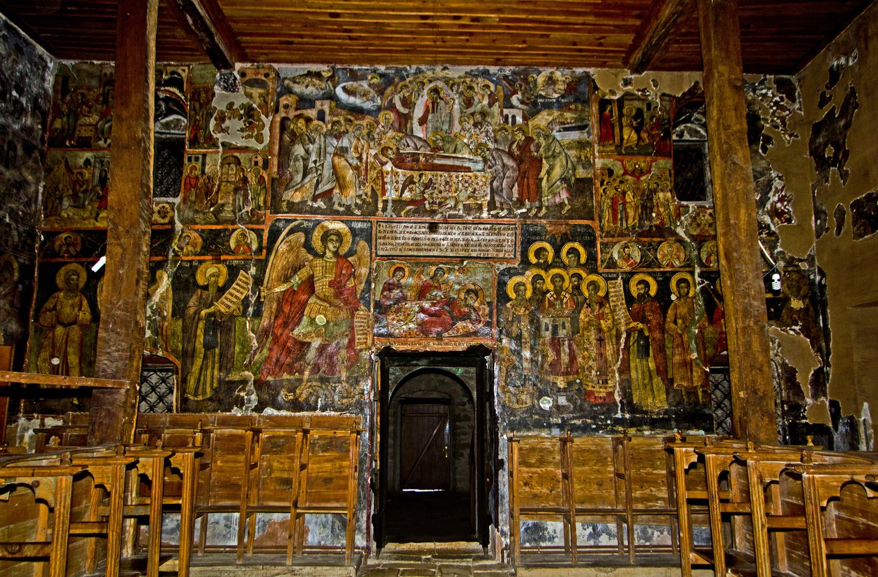 Fresken in der Kirche St. Maria, Ardenica-Kloster, Albanien von Unknown