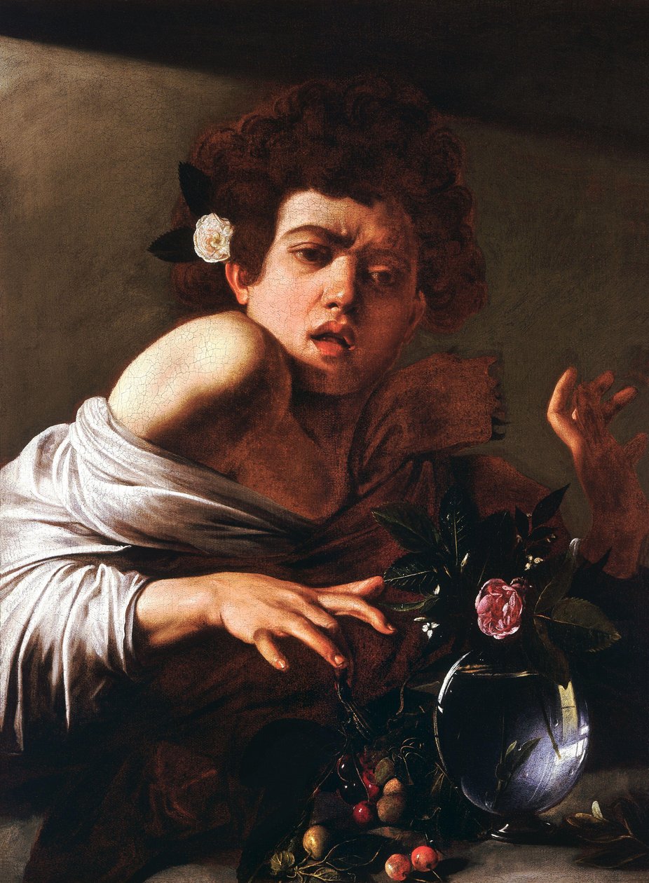 Junge von einer Eidechse gebissen von Michelangelo Merisi Caravaggio