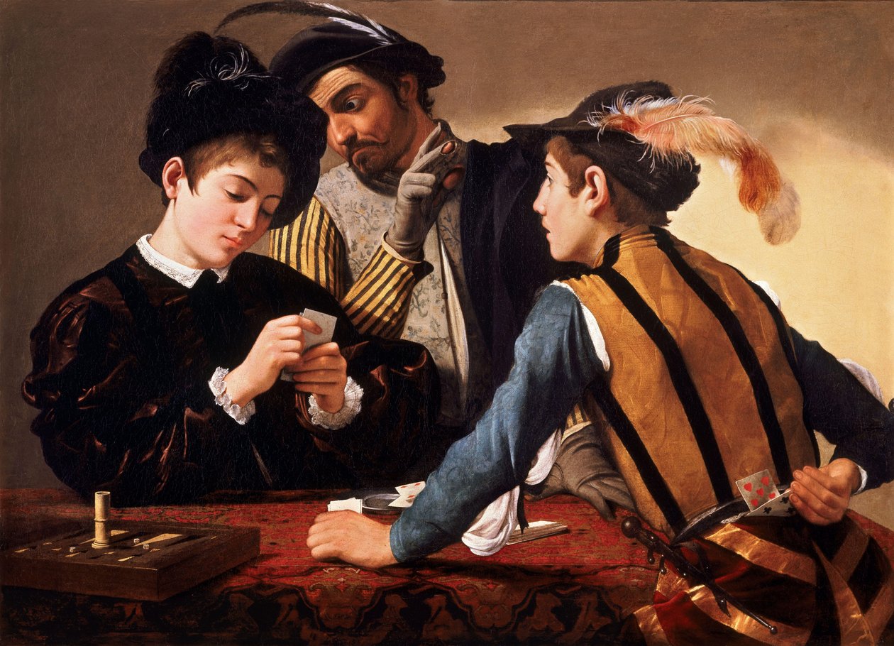 Die Falschspieler von Michelangelo Merisi Caravaggio