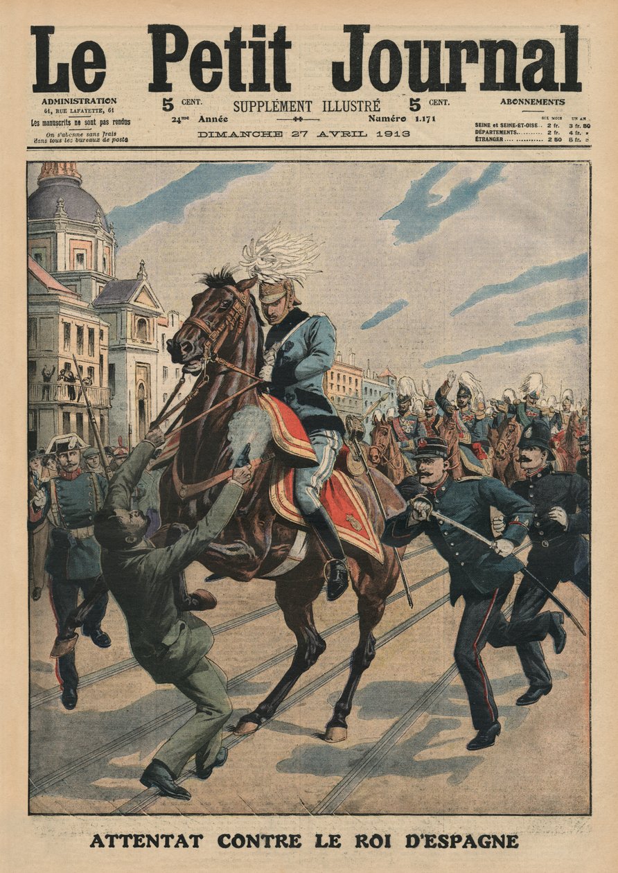 Attentat auf König Alfons XIII. von Spanien, Titelbild aus 