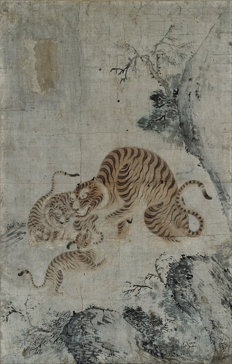 Tigerfamilie von Korea