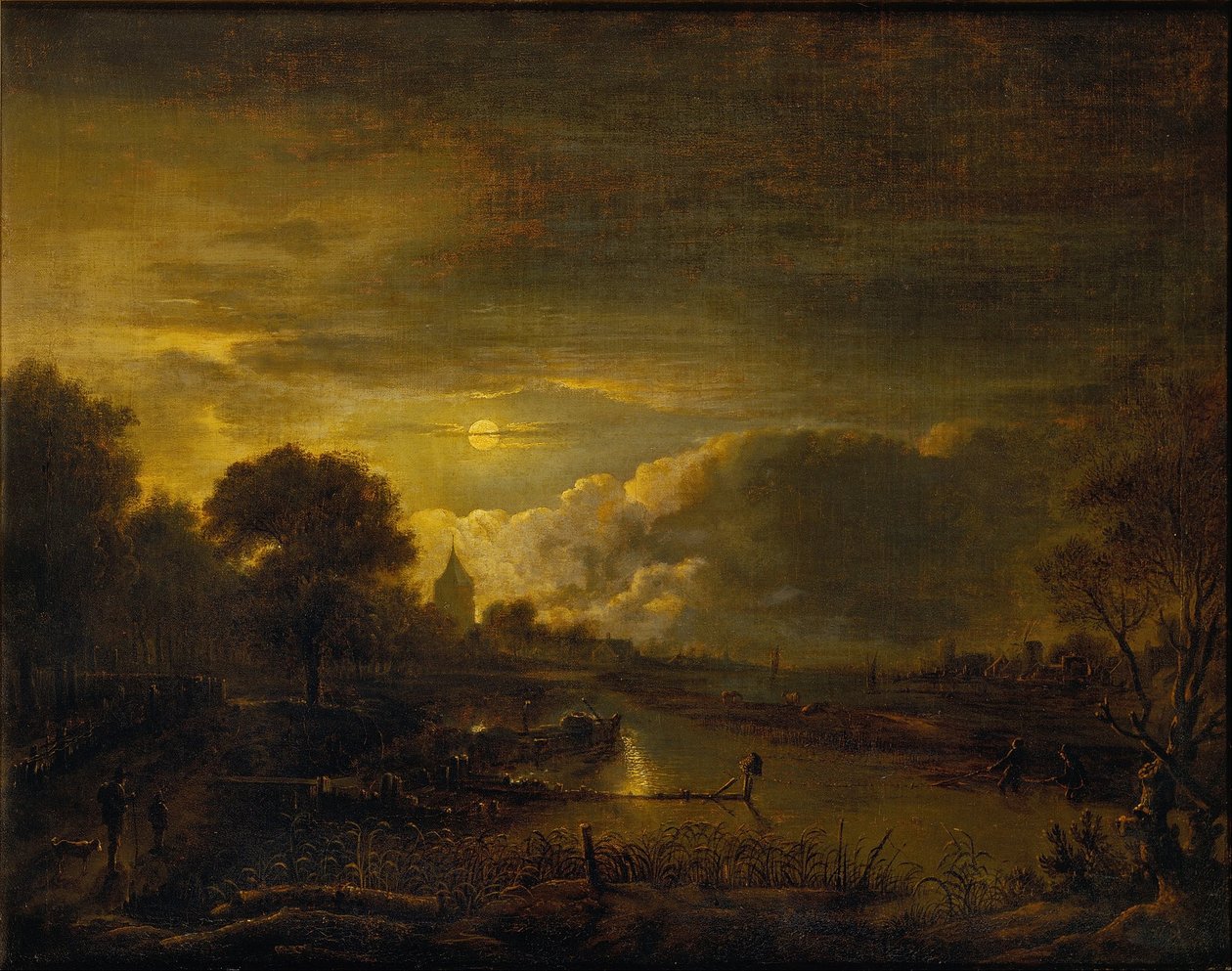 Flusslandschaft bei Mondlicht von Moonlight