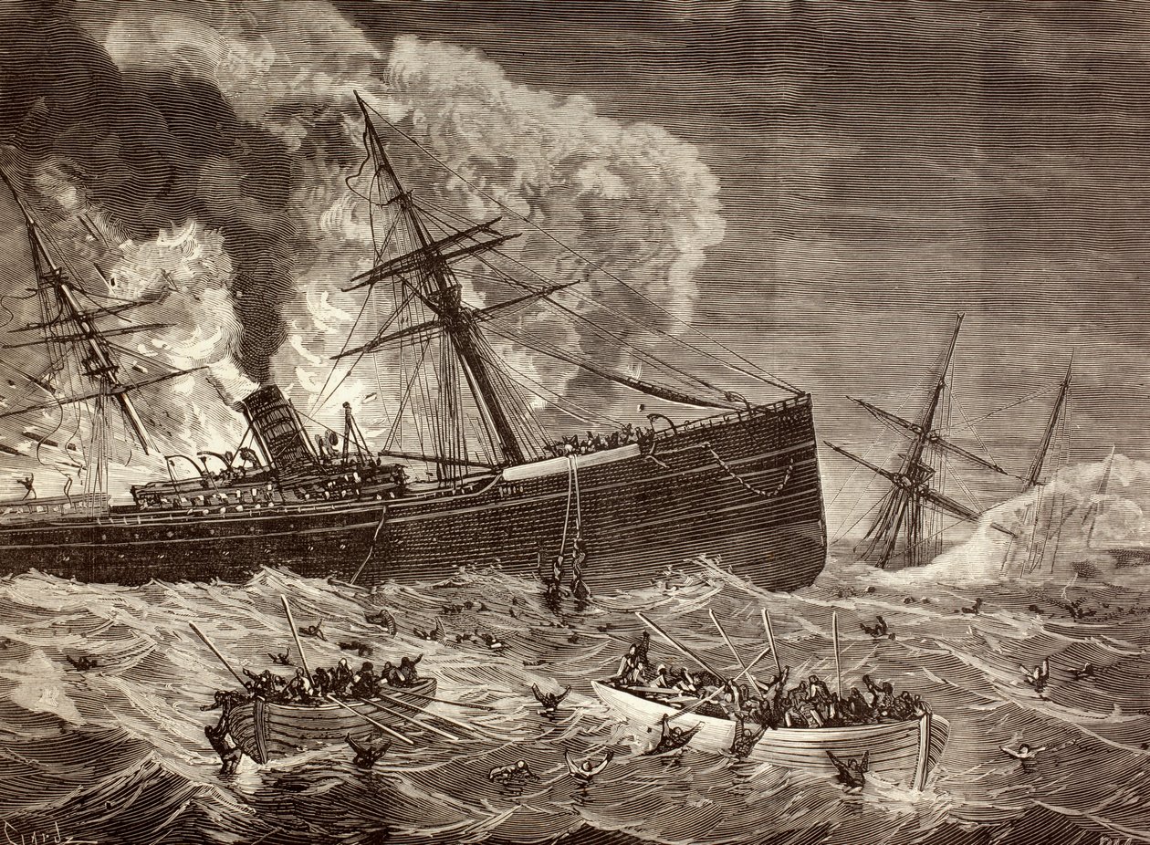 Kollision und Untergang des spanischen Dampfers 