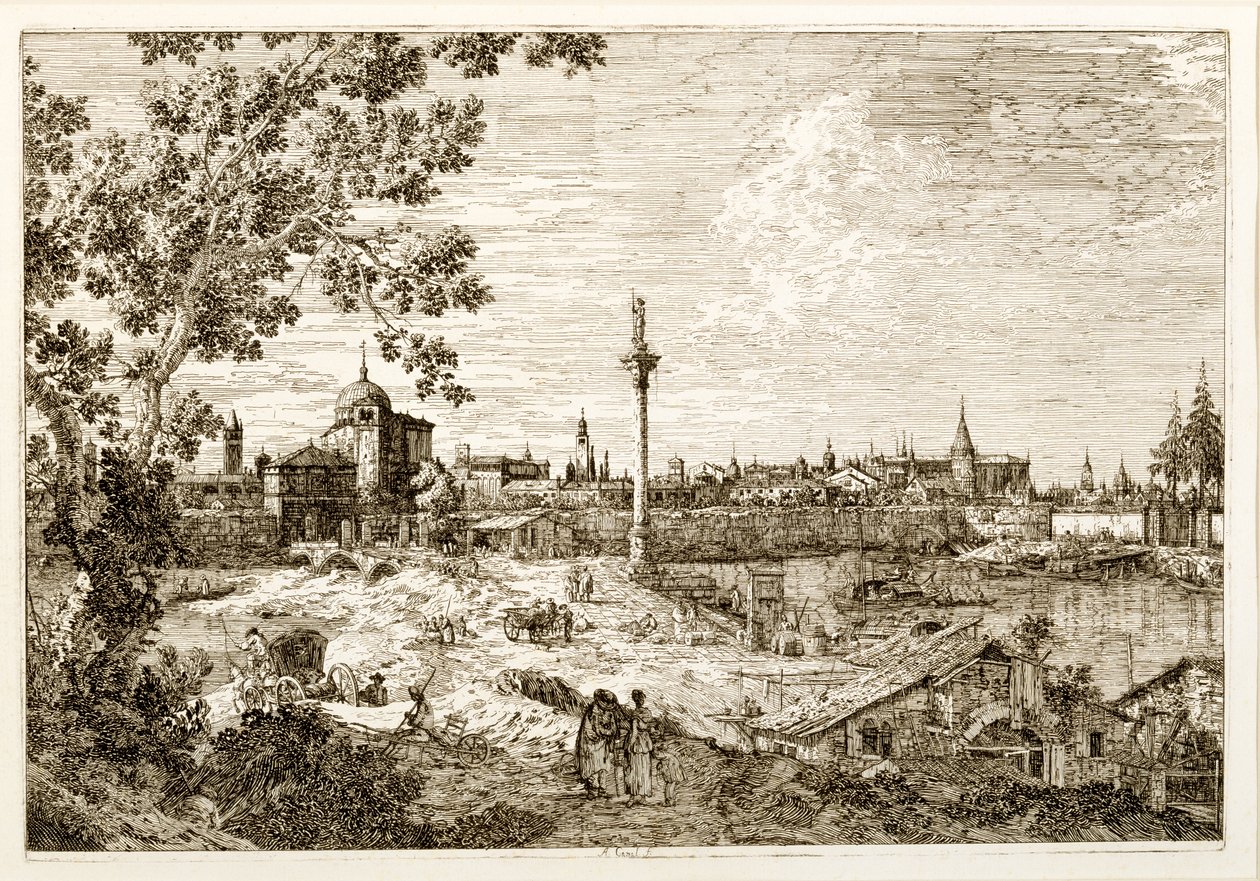 Imaginäre Ansicht von Padua, ca. 1740er von Canaletto