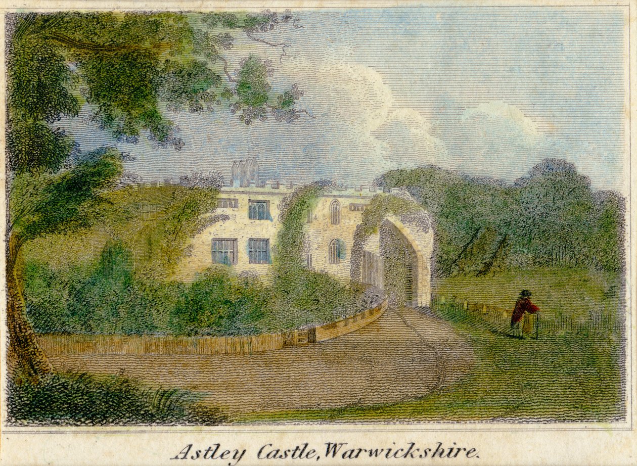 Astley Castle, Warwickshire, ca. 1830 von Unknown