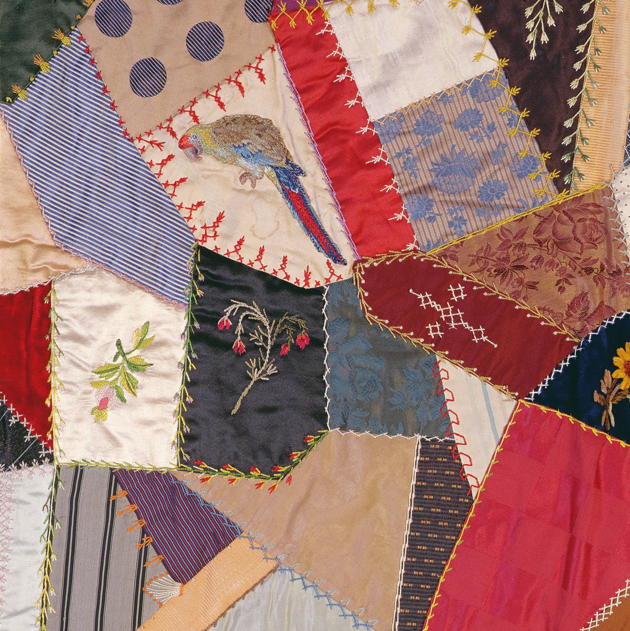 Crazy Quilt, 1887 (Detail) von Unknown