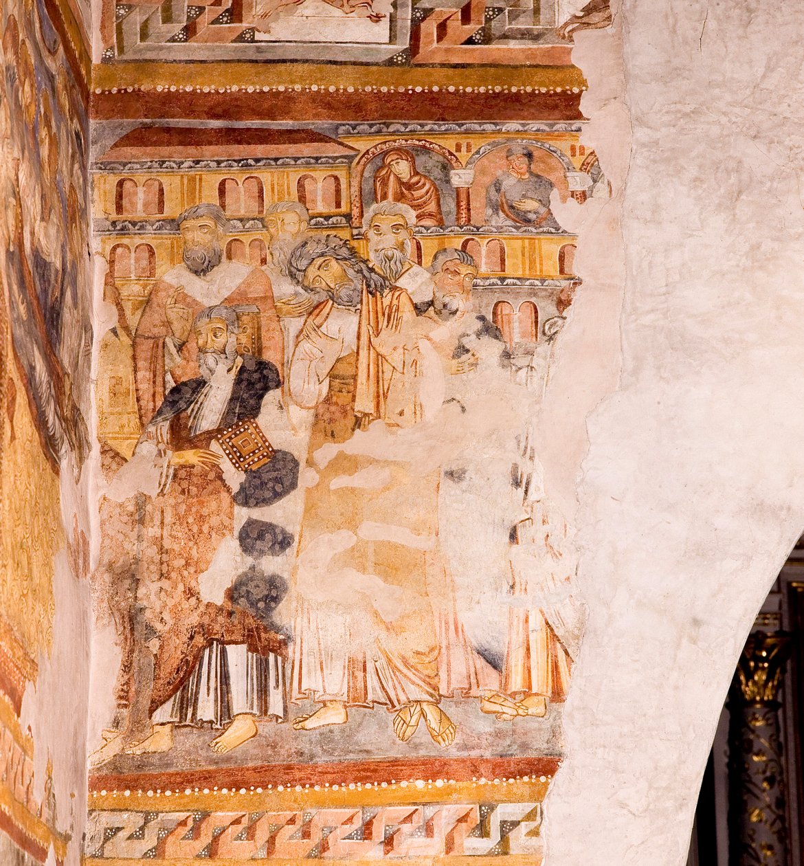 Fresko, St. Maria del Conforto Kirche, Maia Bassa, Meran, Trentino-Südtirol, Italien von Unknown