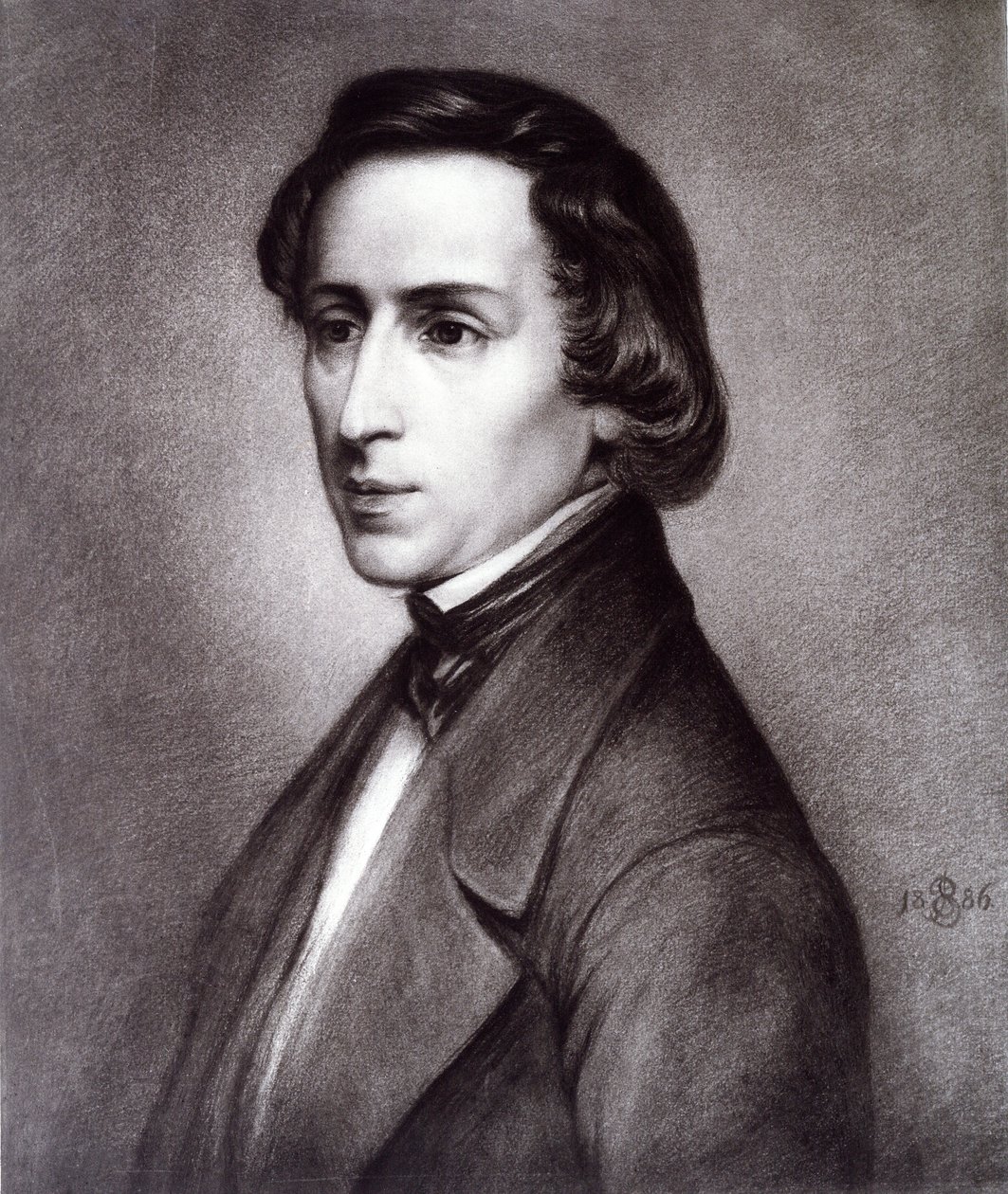 Porträt von Frederic Chopin, 1886 von Unknown