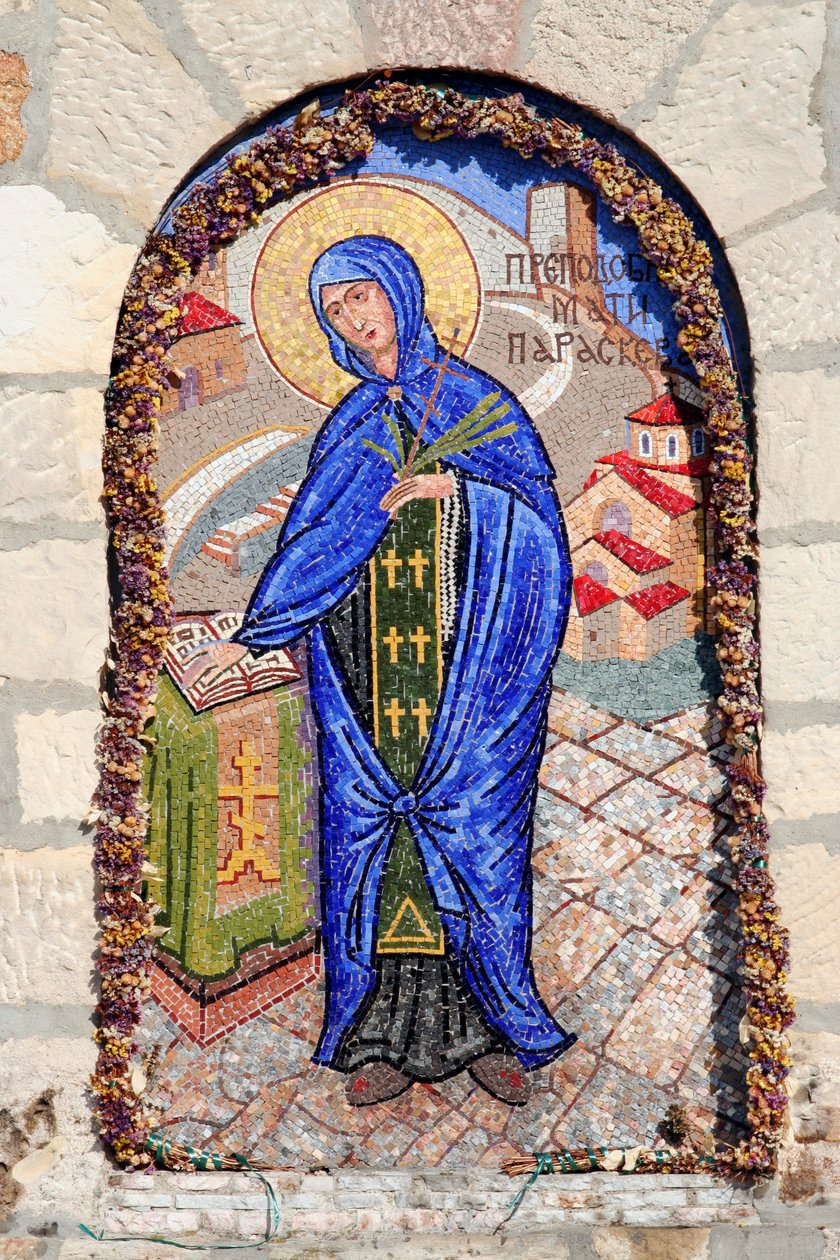 Serbien, Belgrad, Festung Kalemegdan, Kapelle der Heiligen Petka, Mosaik der Heiligen Petka von Unknown