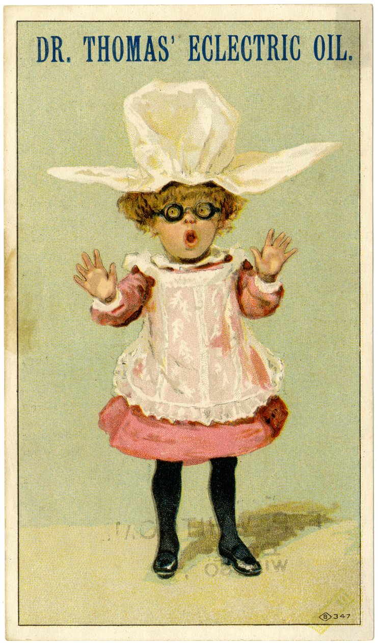 Dr. Thomas Eclectric Oil [Handelskarte], ca. 1880-1910 von American School