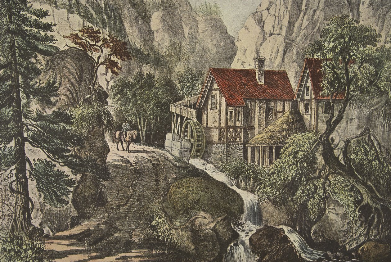 Rätselbild - Alte Schweizer Mühle von American School