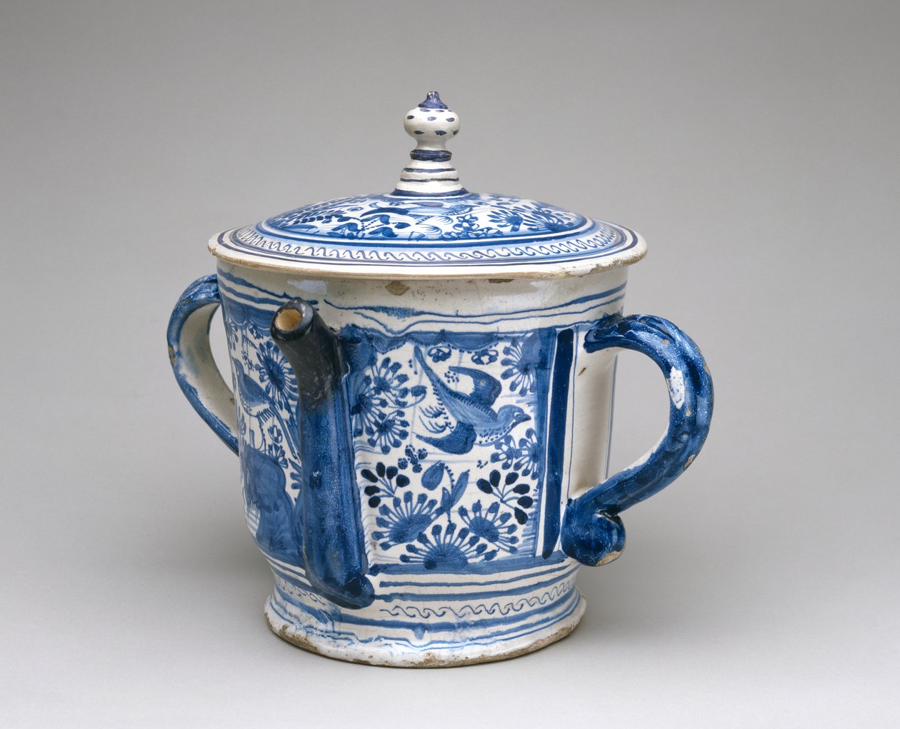 Posset-Topf und Deckel, um 1632 von English School