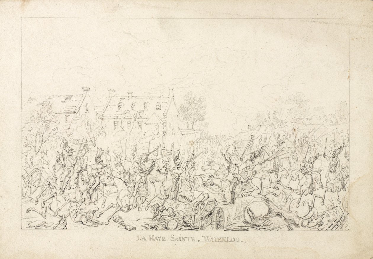 Waterloo, 1815 von English School