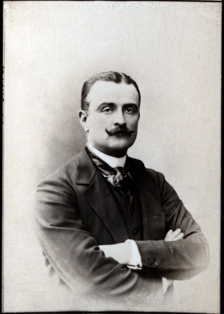 Porträt von Antoine-Amédée-Marie-Vincent Manca-Amat de Vallombrosa, Marquis de Mores (1858-1896) von French Photographer