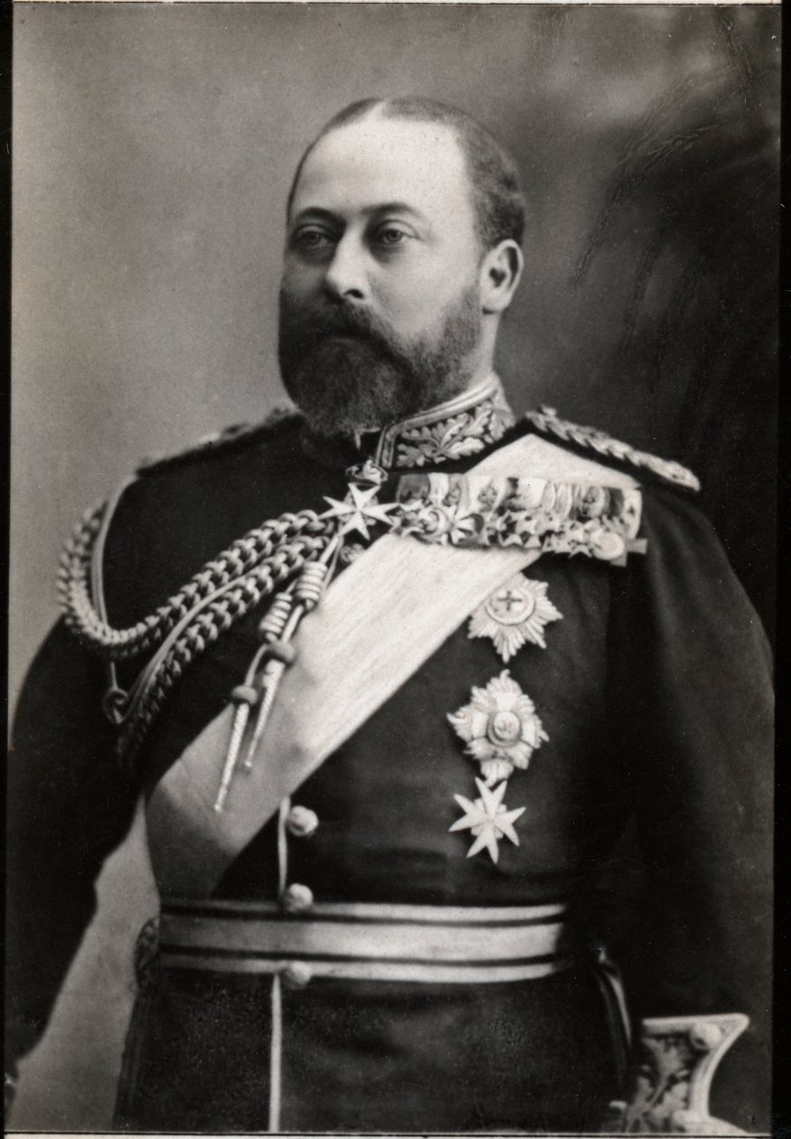 Porträt von Edward VII. des Vereinigten Königreichs (1841-1910) von French Photographer