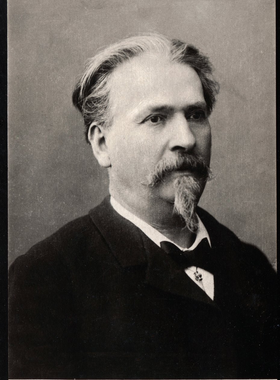 Porträt von Frédéric Mistral (1830-1914), französischer Schriftsteller und Dichter von French Photographer