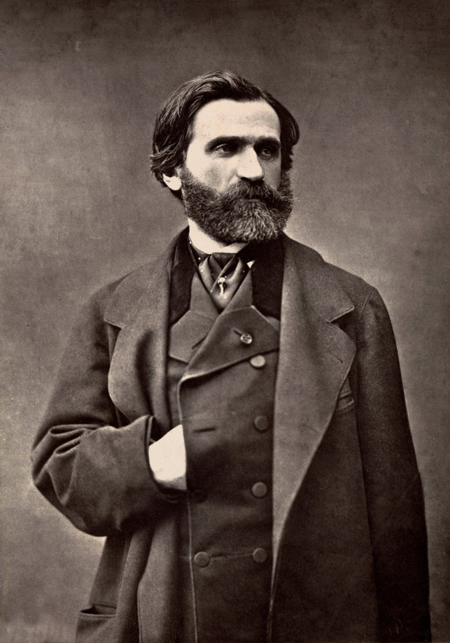 Porträt von Giuseppe Verdi von French Photographer