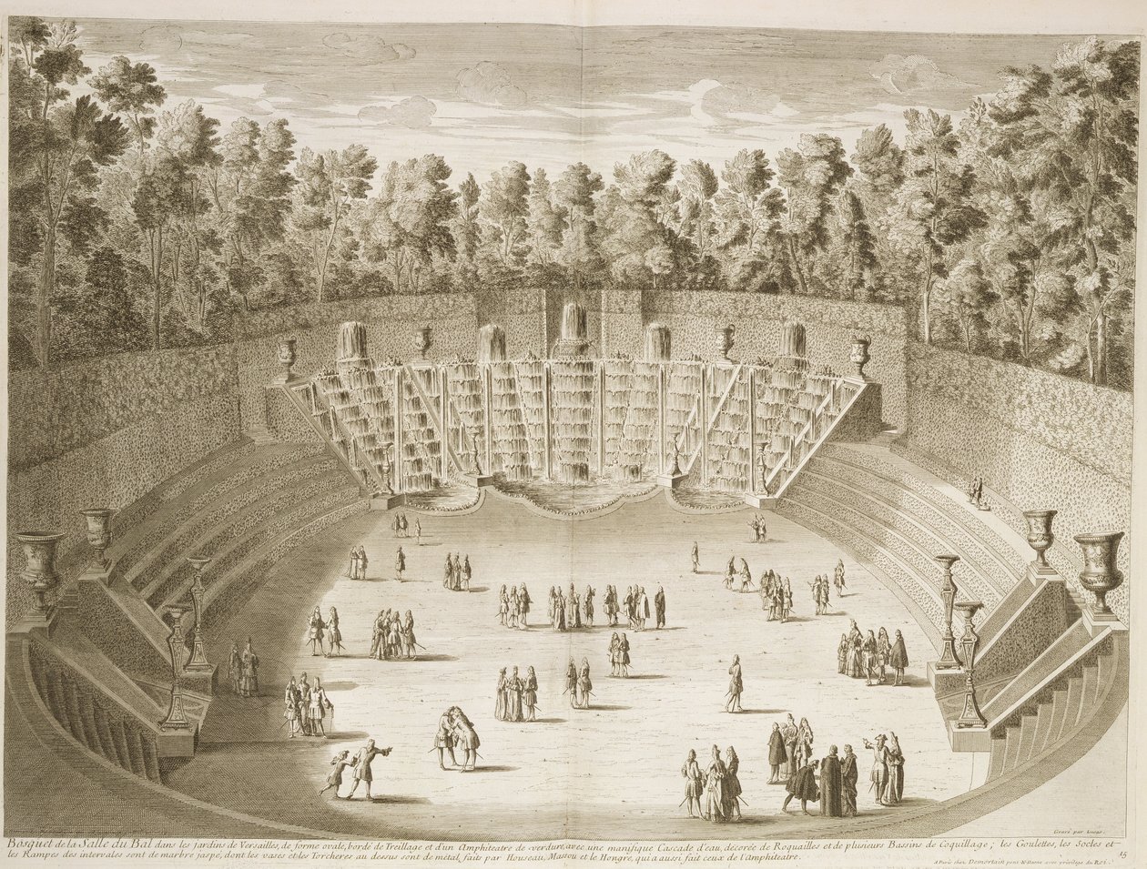 Bosquet du Salle de Bal, Versailles, ca. 1715 von French School