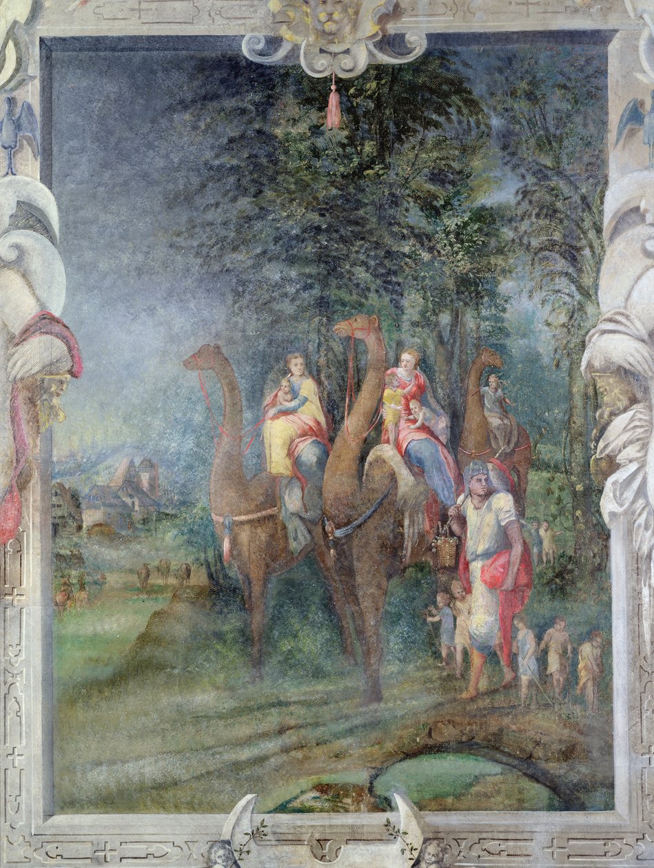 Exodus-Szene am Kamin im Zimmer von Madeleine de Savoie, Schloss Écouen von French School
