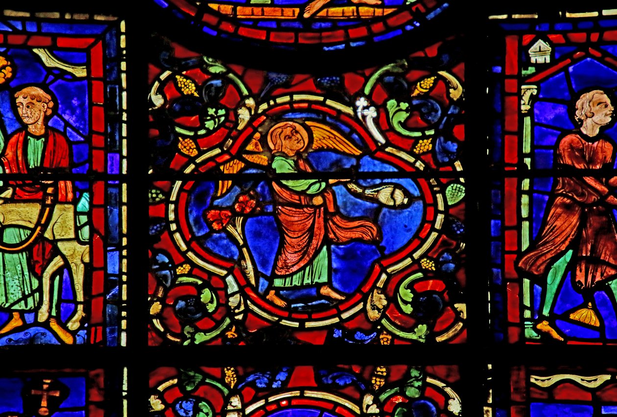 Szene aus dem Leben des Hl. Martin, Kathedrale von Chartres von French School