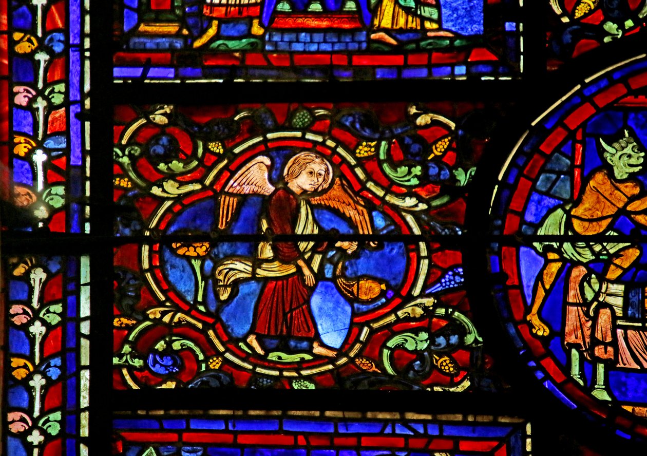 Szene aus dem Leben des Hl. Martin, Kathedrale von Chartres von French School