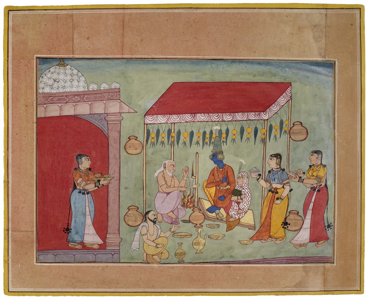 Die Hochzeit von Krishna und Rukmini von Indian School