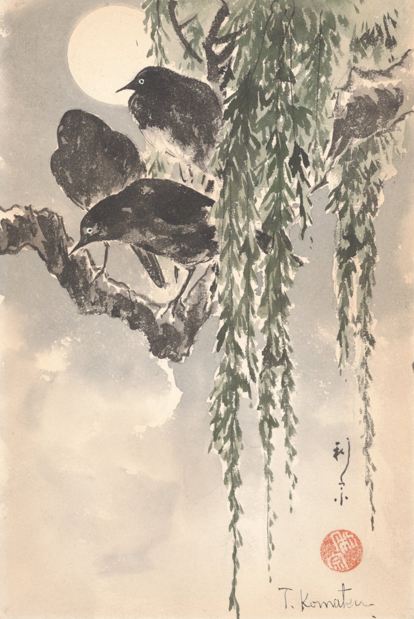 Drei Krähen von Japanese School