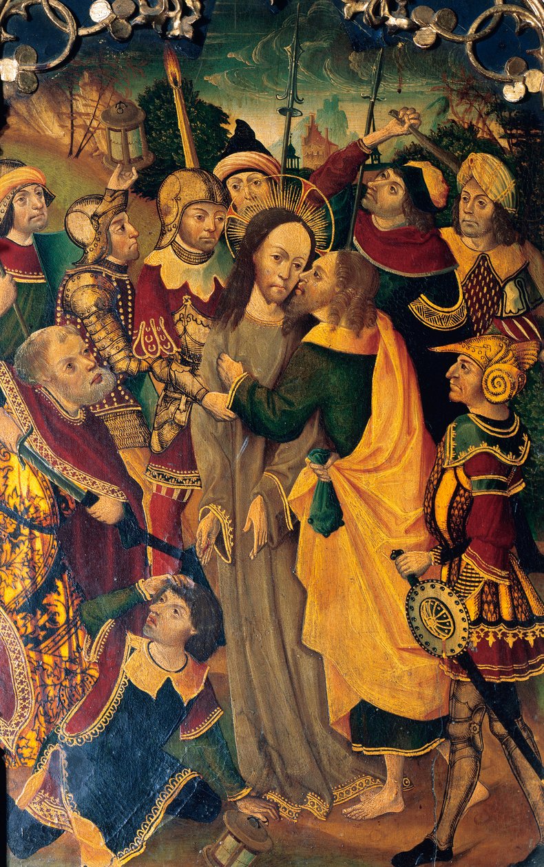 Der Kuss des Judas (Detail) von Spanish School