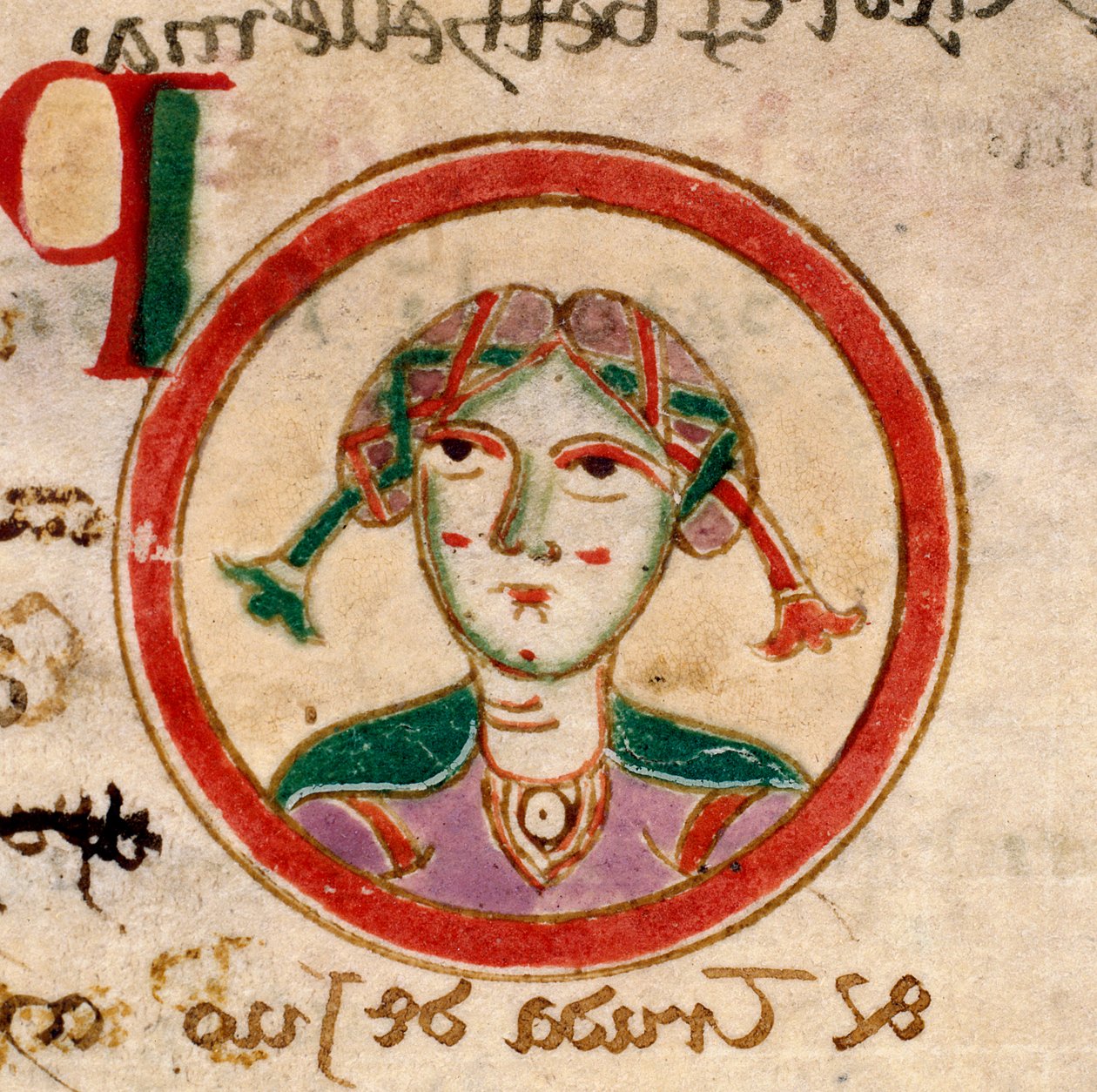 St. Euphemia: f.103v des Obitarium Sancti Spiritus von Unknown