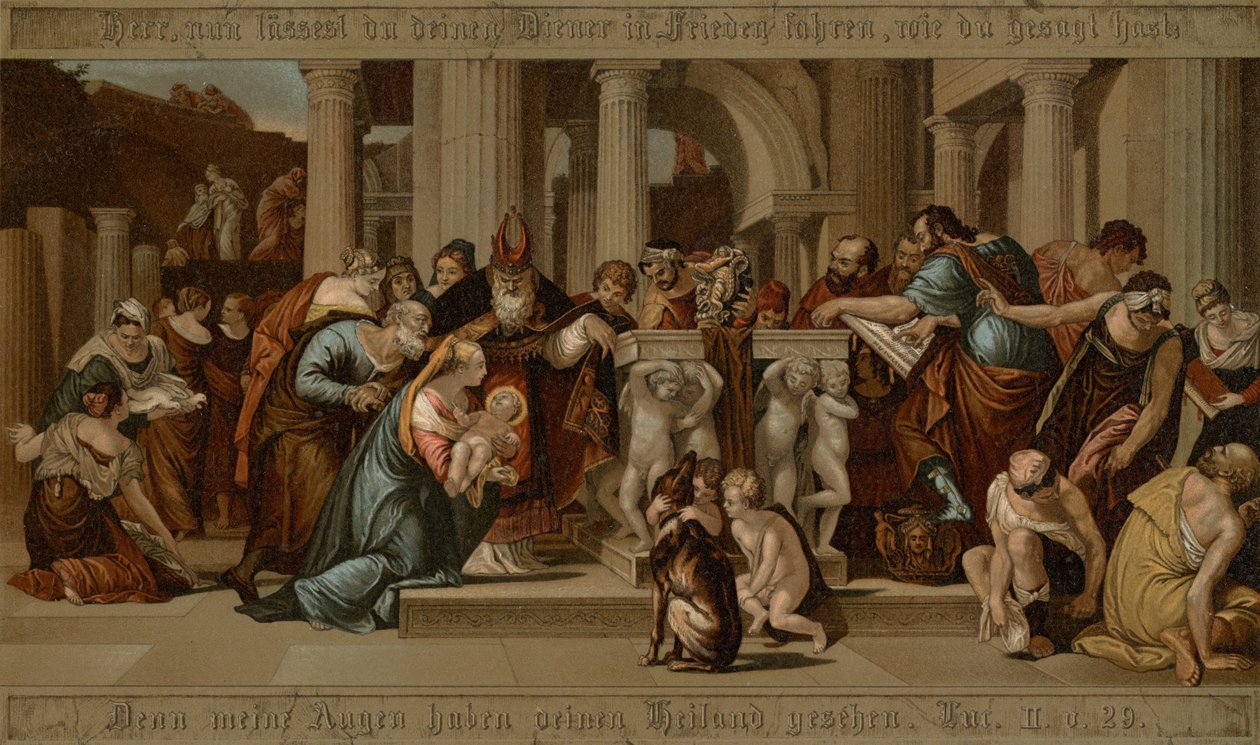 Darstellung im Tempel von after Veronese