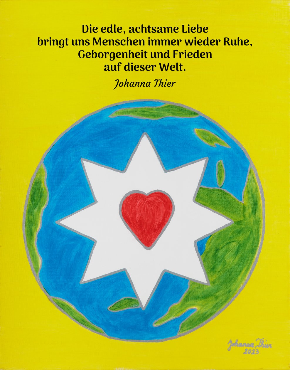 Der friedenbringende Stern der edlen, achtsamen Liebe von Johanna Thier