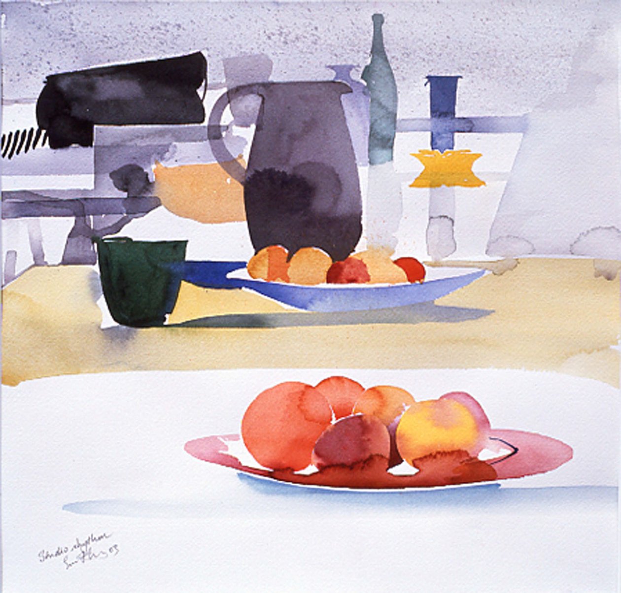 Studio-Rhythmus 40x40 von Simon Fletcher