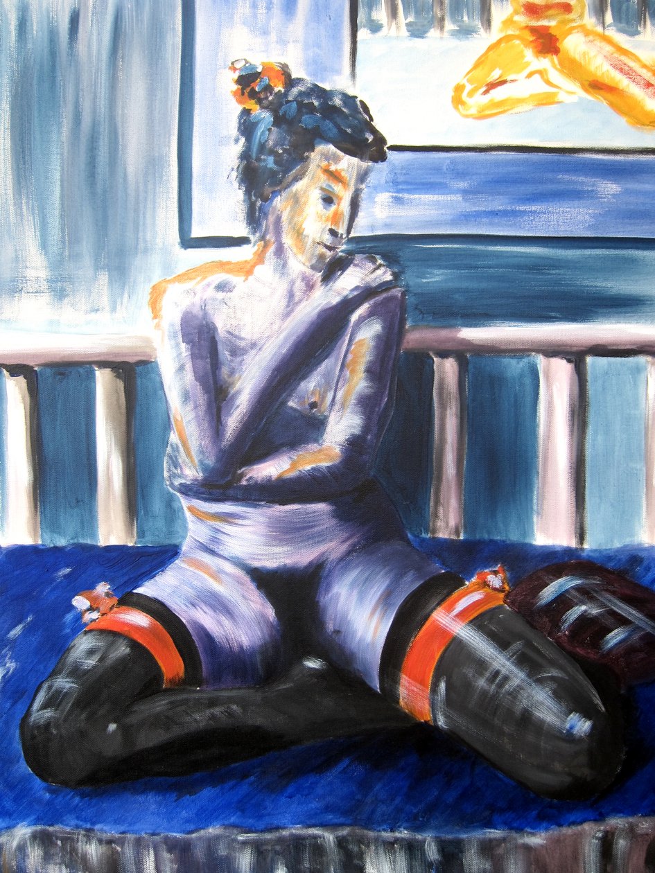 Akt in blau von Christian Piecuch