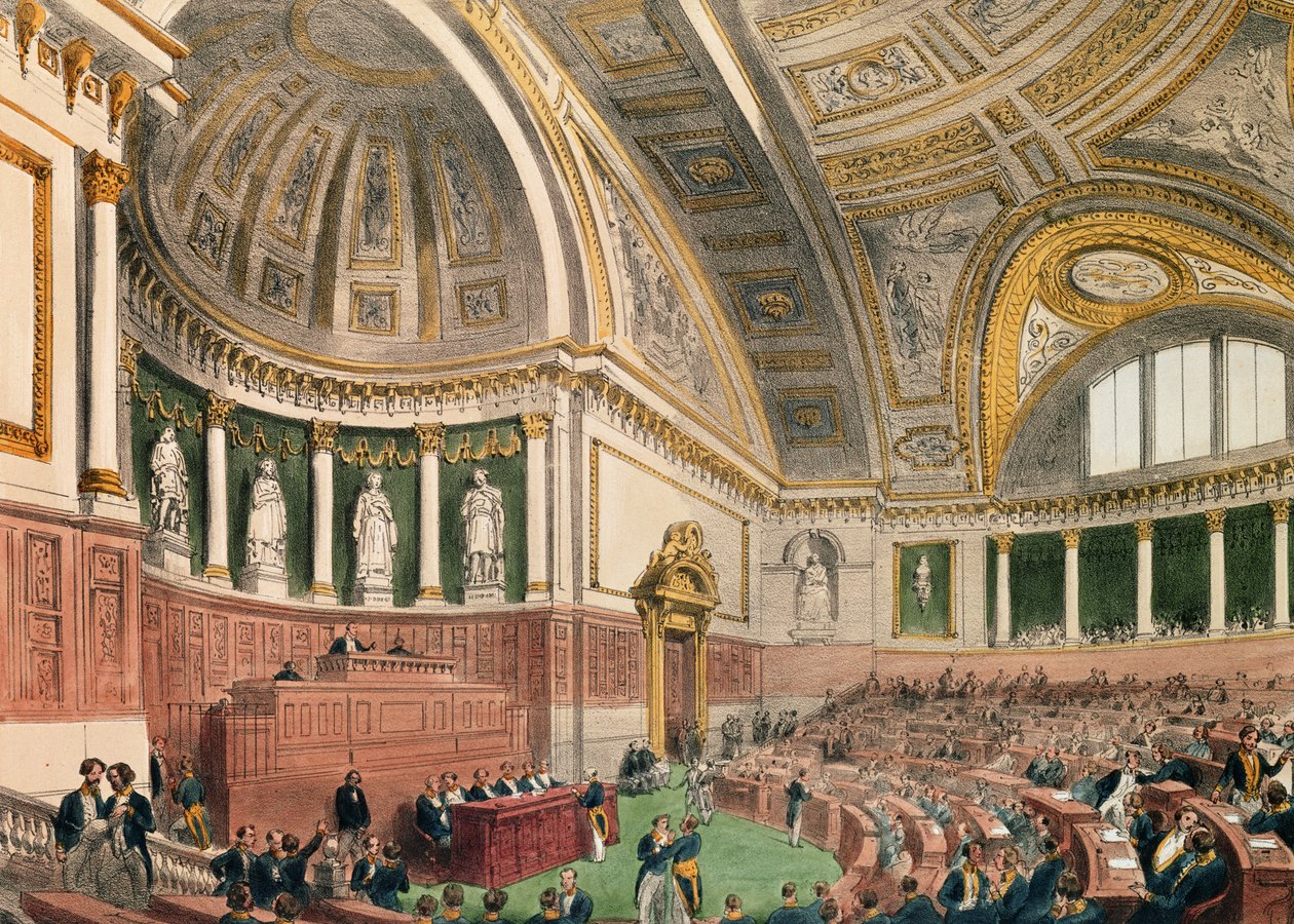 Der Senatssaal im Palais du Luxembourg, Paris von Abbé Prévost