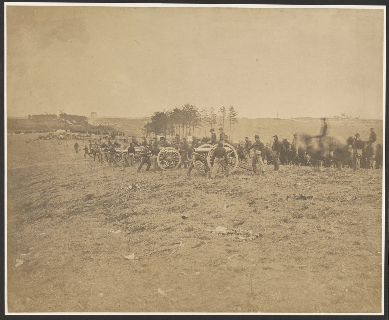 Erste Connecticut-Batterie, nahe Fredericksburg von A.J. Russell