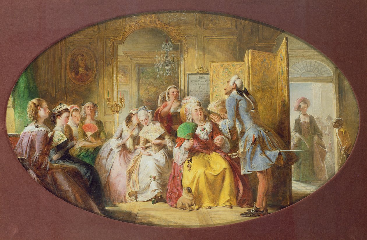 Die Lektion im Gebrauch des Fächers von Abraham Solomon