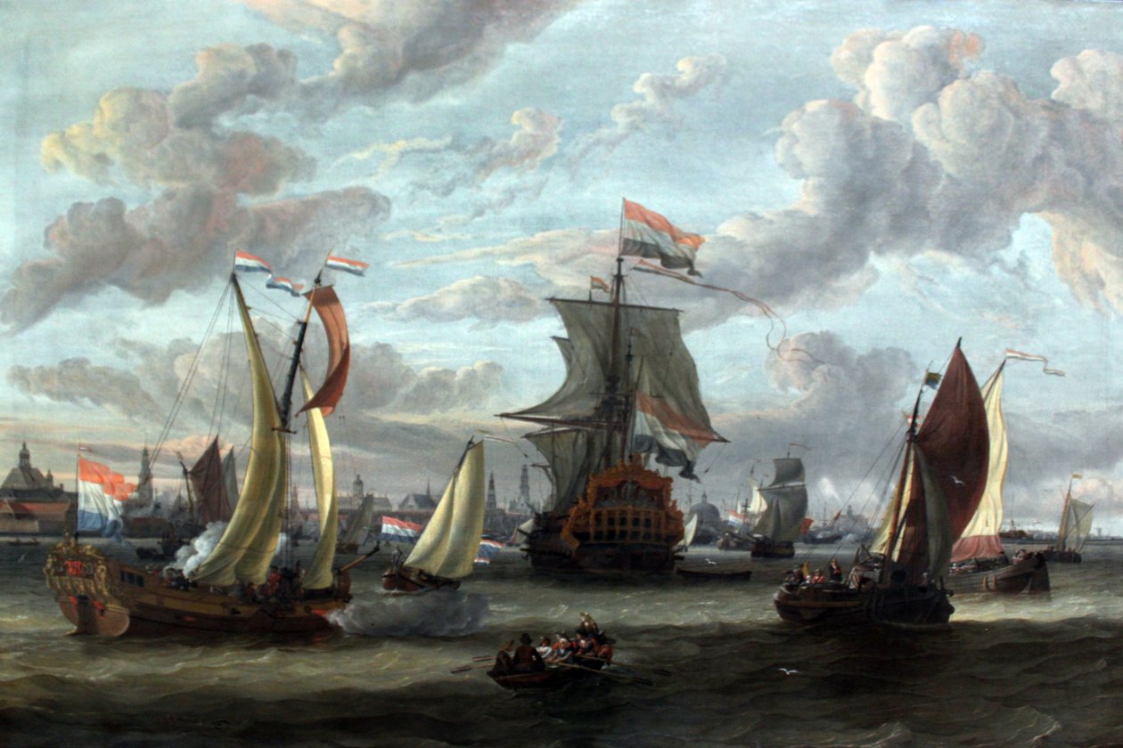 Ansicht von Amsterdam mit dem Ij von Abraham Storck