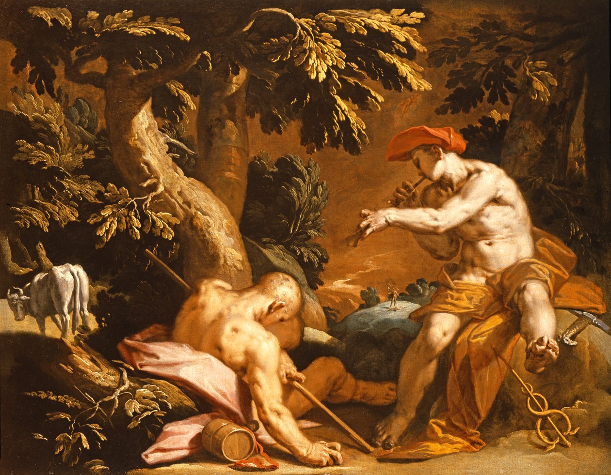 Merkur und Argus von Abraham Bloemaert