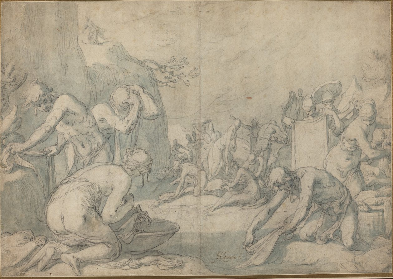 Rituelle Waschung der Israeliten von Abraham Bloemaert