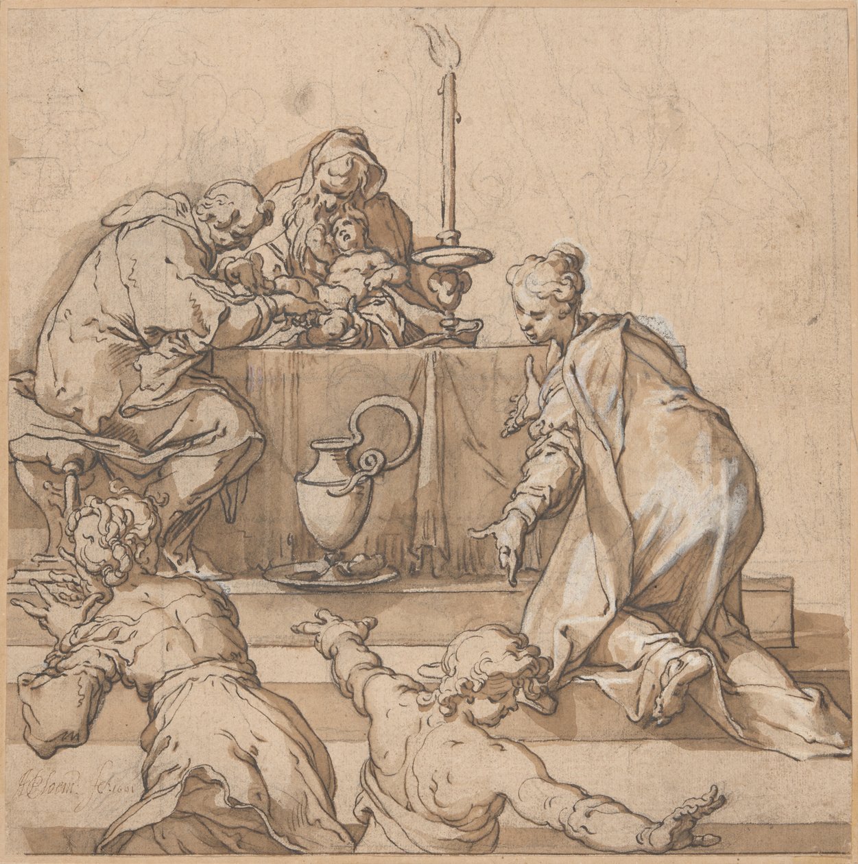 Die Beschneidung von Abraham Bloemaert