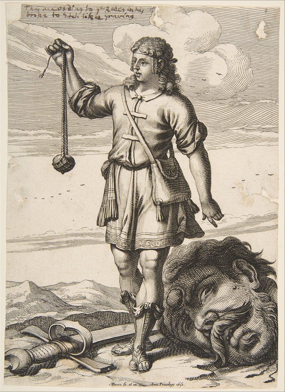 David mit dem Kopf von Goliath, 1651 von Abraham Bosse