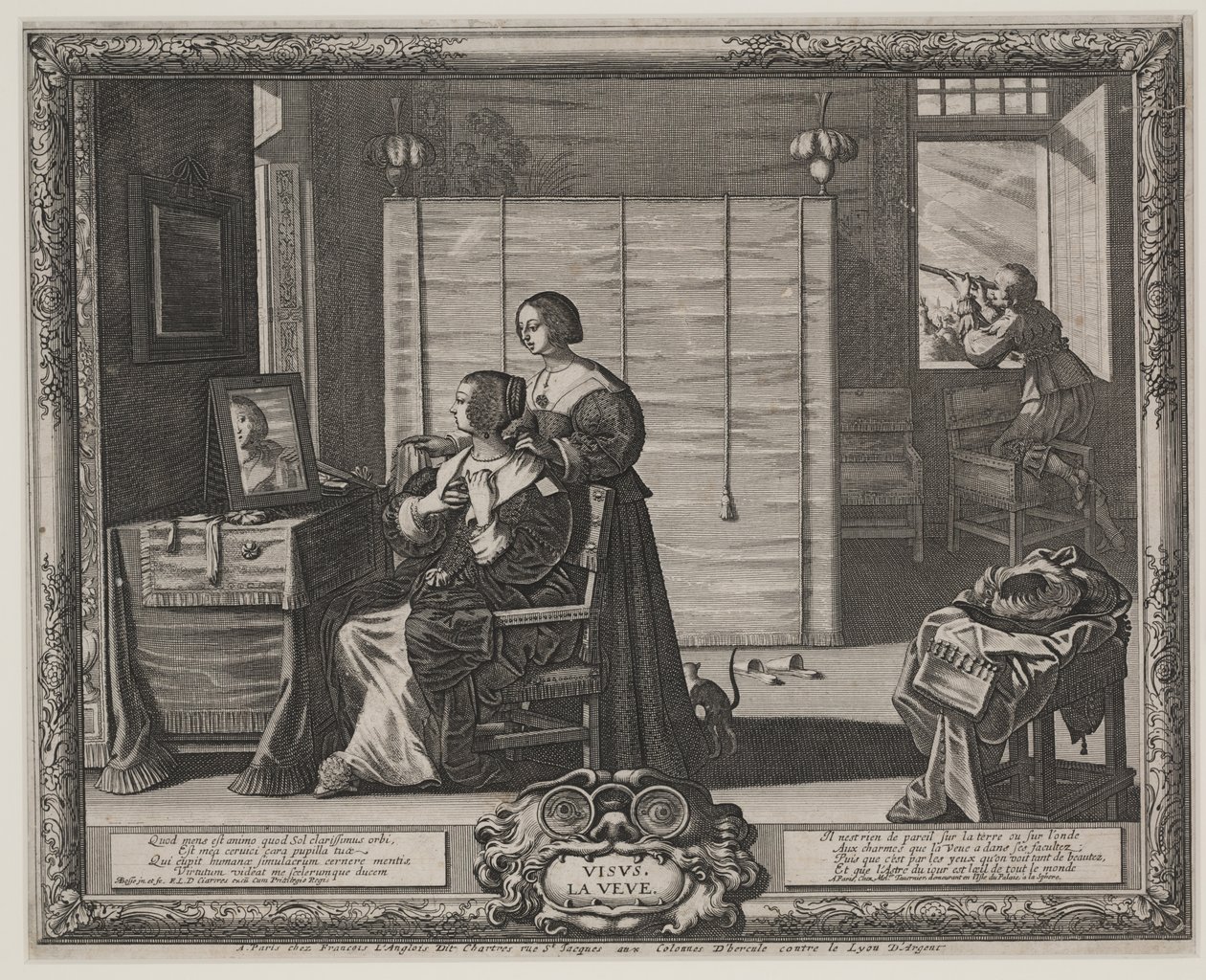 Sicht (La Veue), c.1635-38 von Abraham Bosse
