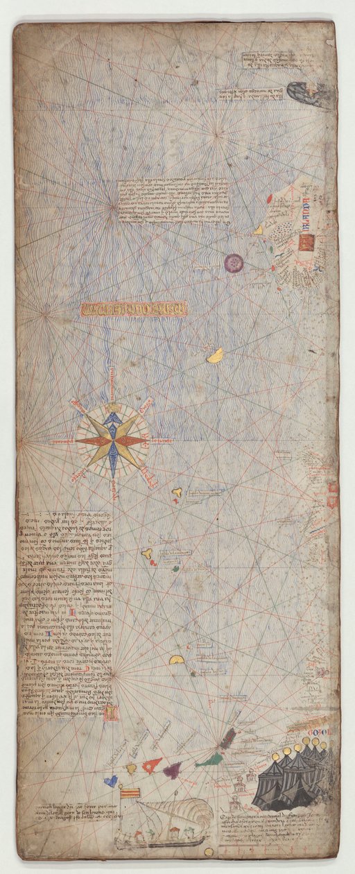 Katalanischer Atlas, Blatt 5, 1375 von Abraham Cresques