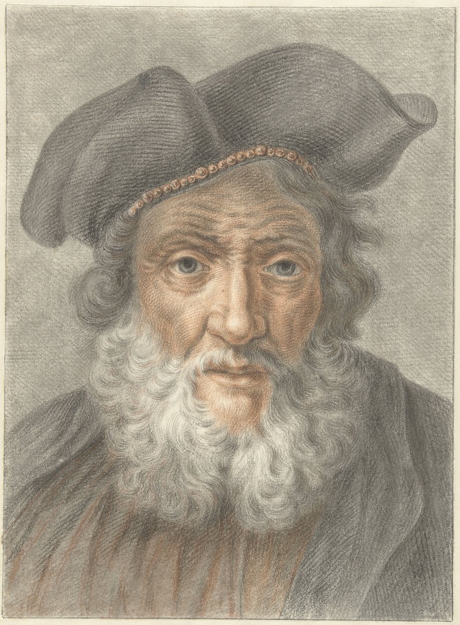 Alter Mann mit Mütze von Abraham Delfos