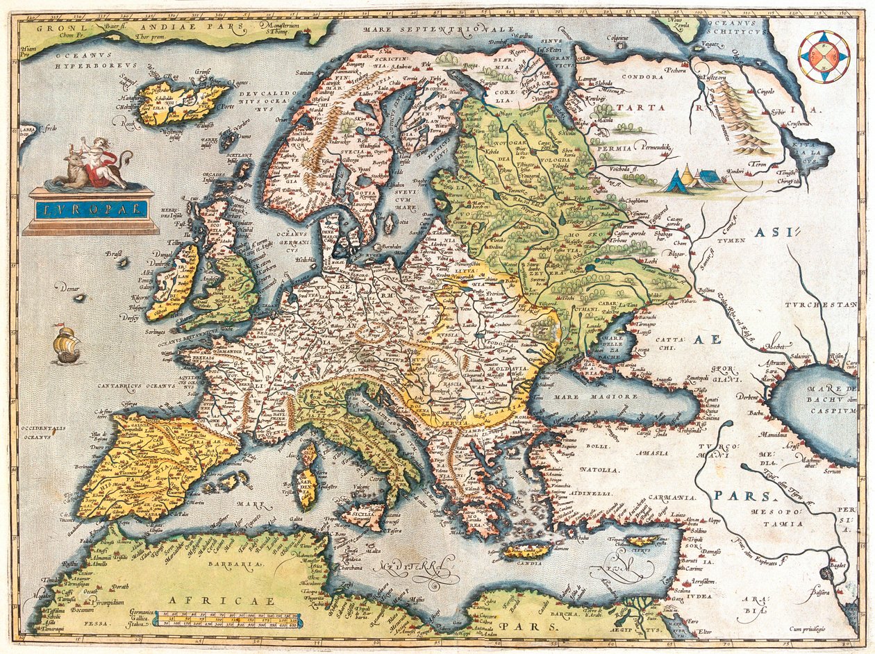 Europa von Abraham Ortelius