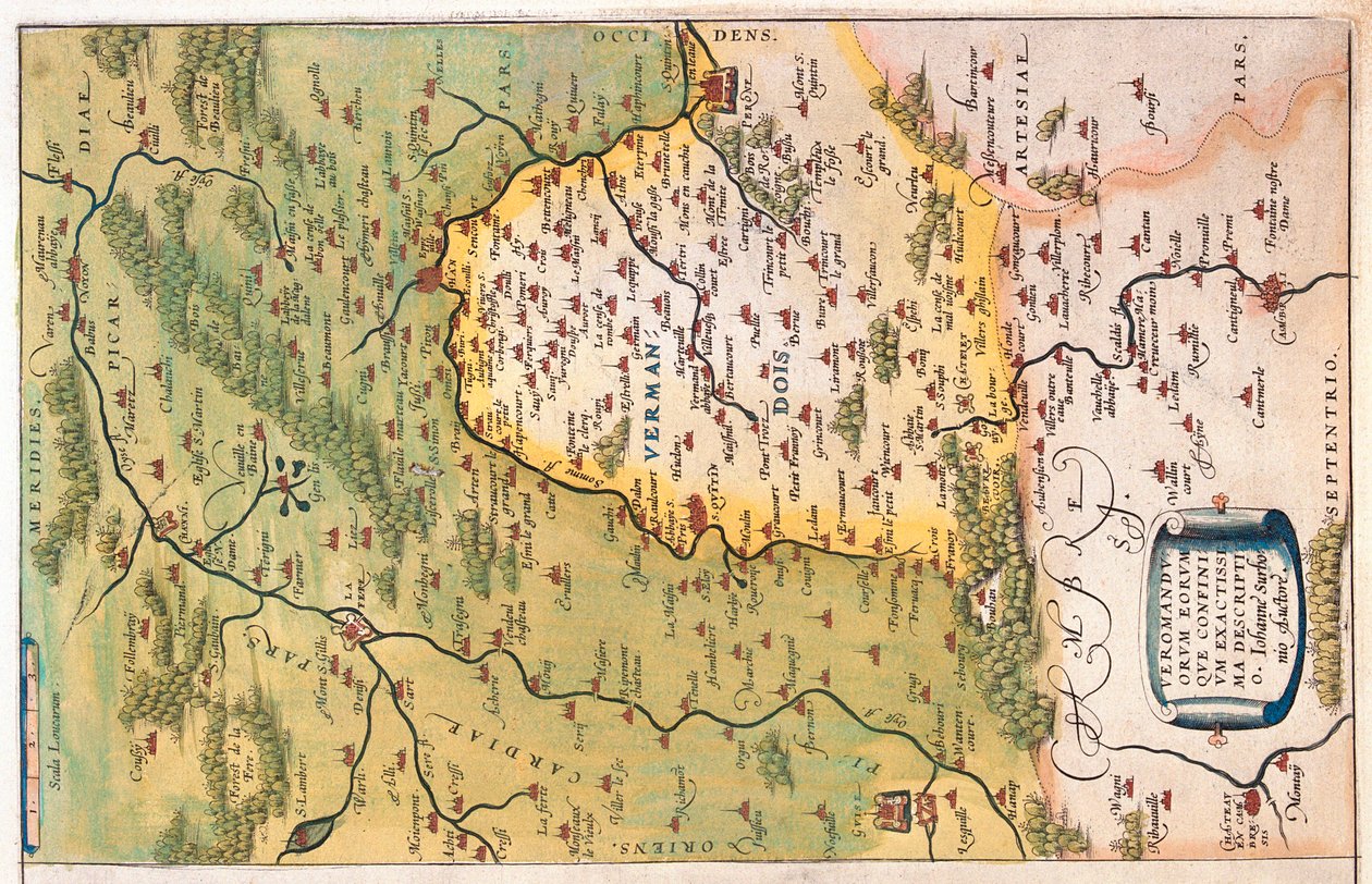 Picardie, Nord-Pas de Calais, Frankreich von Abraham Ortelius
