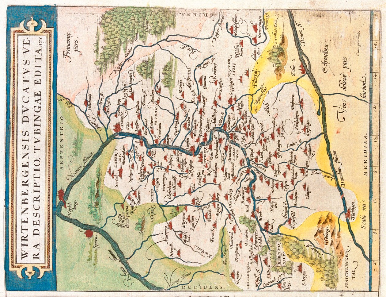 State: Baden-Württemberg, Germany von Abraham Ortelius