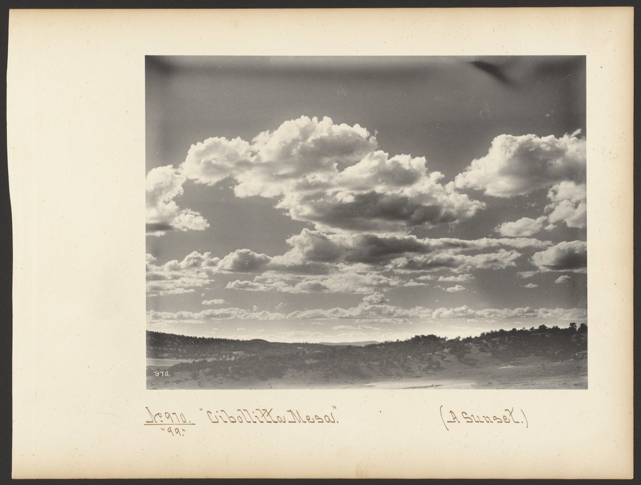 Cibollitta Mesa. (Ein Sonnenuntergang.) von Adam Clark “A. C.” Vroman