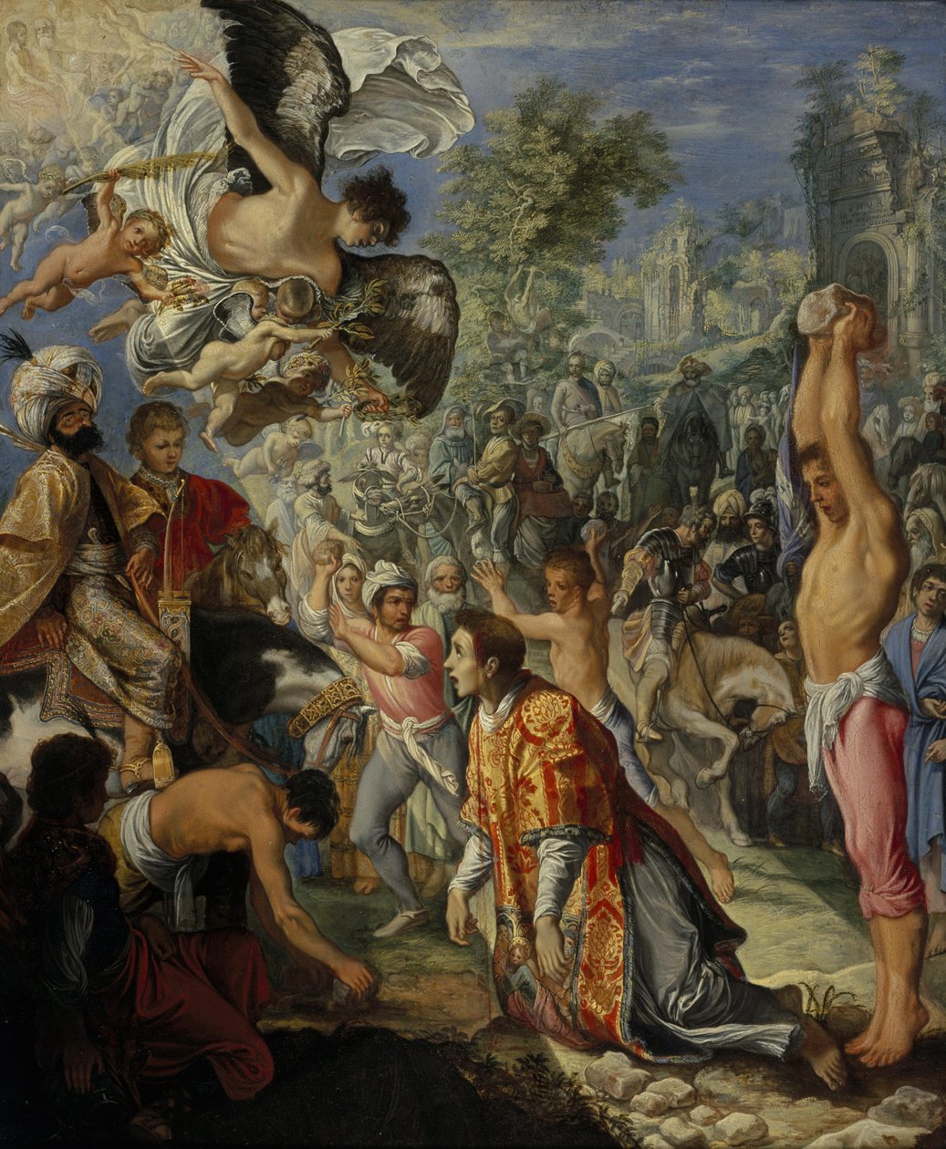 Die Steinigung des heiligen Stephanus von Adam Elsheimer